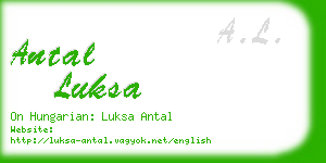 antal luksa business card